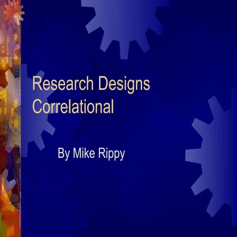 Correlational research