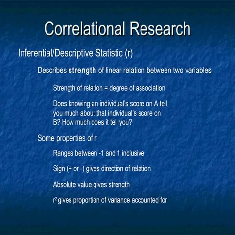 Correlational research