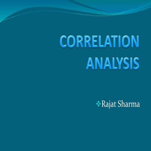Correlation analysis