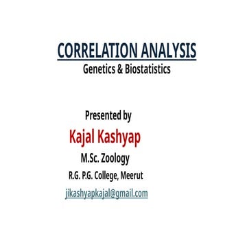 Correlation Analysis (Biostatistics)ppt.