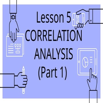 Statistics: Correlation Analysis Part One