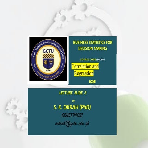 Correlation Analysisand Regression Analysis Pptx