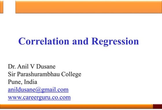 Correlation ppt... | PPTX | Physics | Science