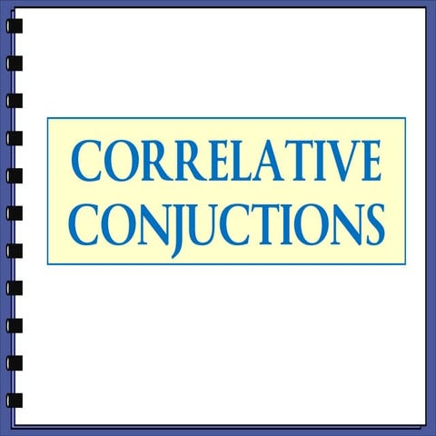 Correlative conjuctions