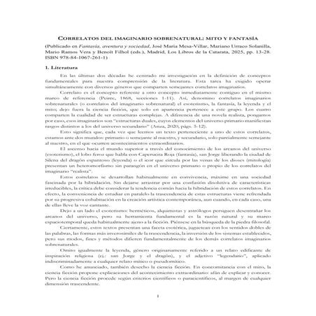 Correlatos del imaginario sobrenatural. Mito y fantasía - Extracto.pdf