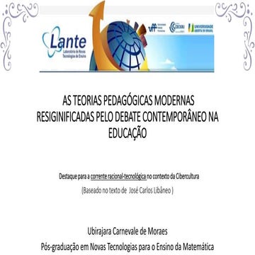 Corrente racional tecnológica no contexto da cibercultura (Bira)