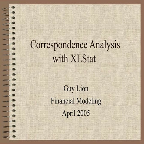 Correspondence Analysis
