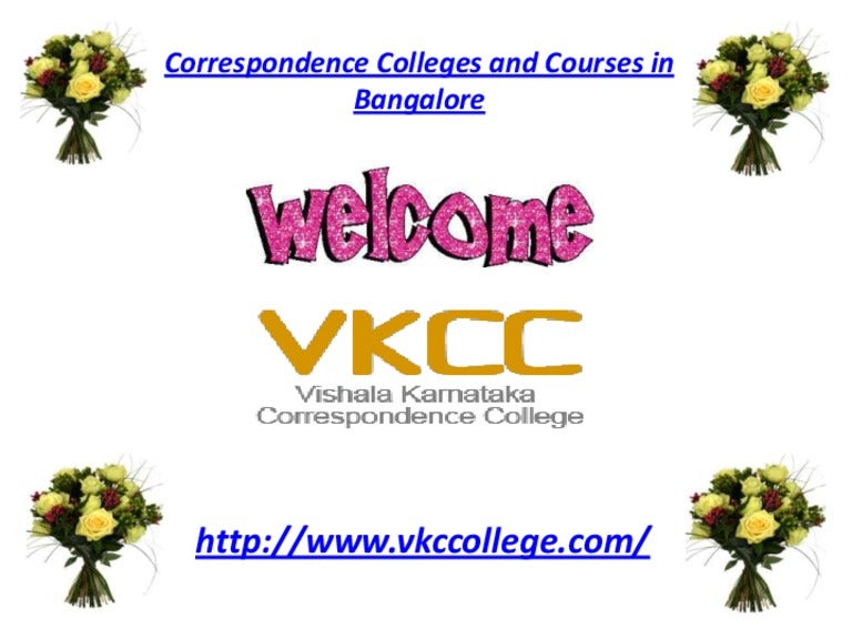 Correspondence colleges and courses in bangalore