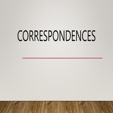 correspondences- marshals.pptx