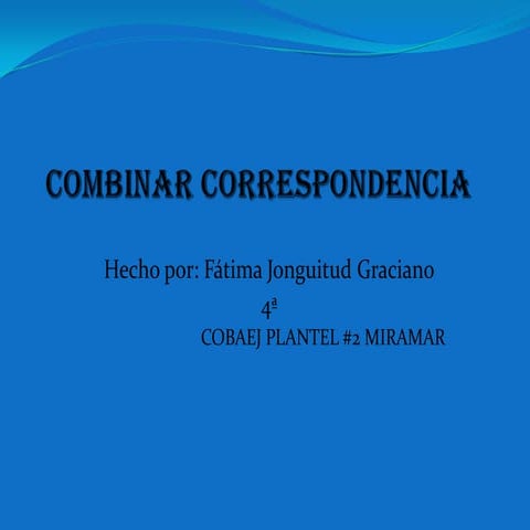 Correspondencia