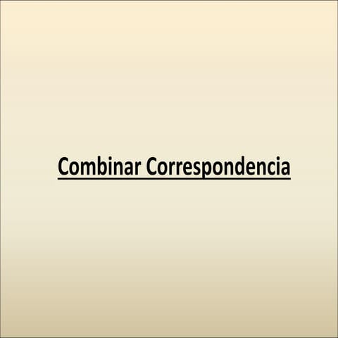 Correspondencia