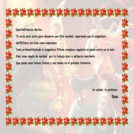Correspondencia felicitacion navide_a_clase