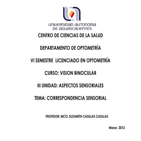 Correspondencia sensorial