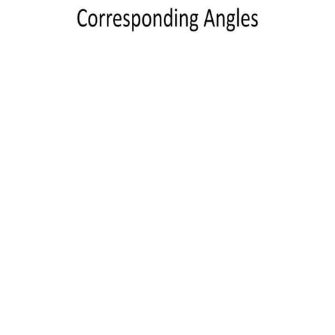 Corresponding angles | PPTX