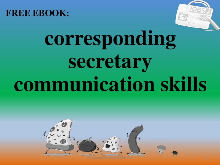 Corresponding secretary communication skills pdf