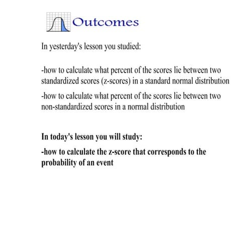 Corresponding z score