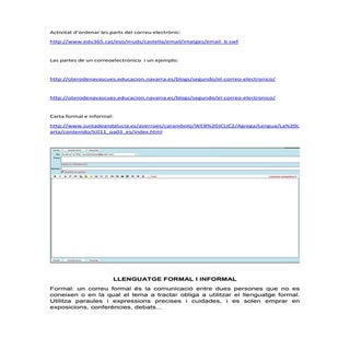 Correu electrònic (formal i informal)