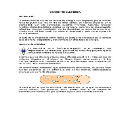 Corriente eléctrica