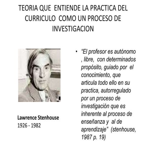 Corrientes curriculares investigacion del curriculo