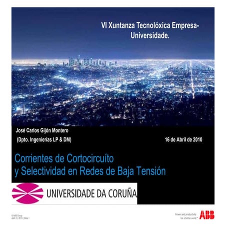 Corrientes de cortocircuito y selectividad en redes de baja tensión   abb