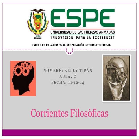 Corrientes filosóficas 
