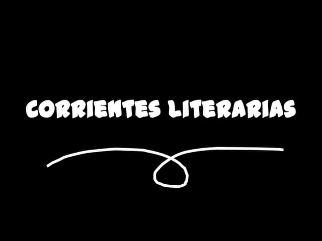 Corrientes literarias