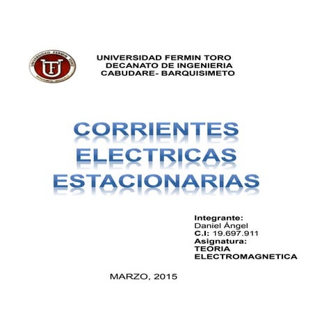 Corrietes estacionarias