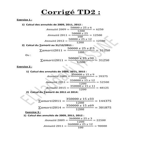 Corrigé td2 | PDF