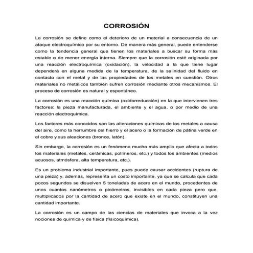 Corrosión