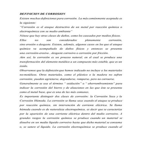 Corrosión