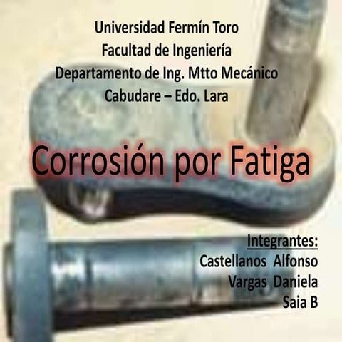 Corrosión por fatiga