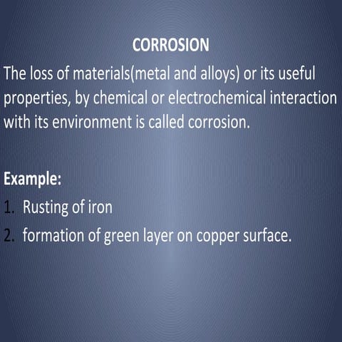 Corrosion