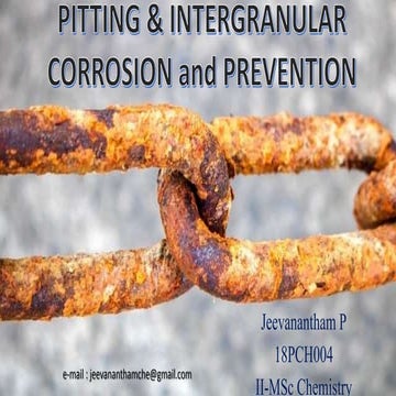 Corrosion and it's type