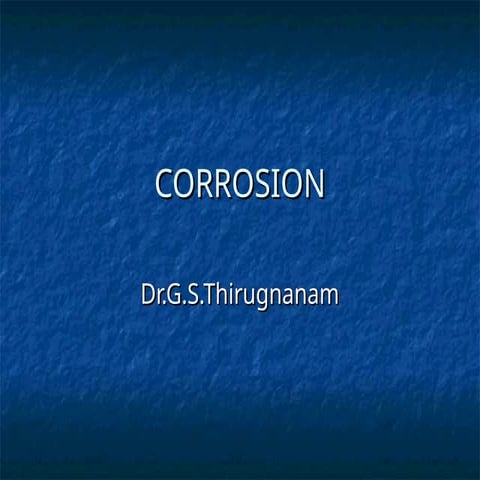 CORROSION resistance in construction ppt
