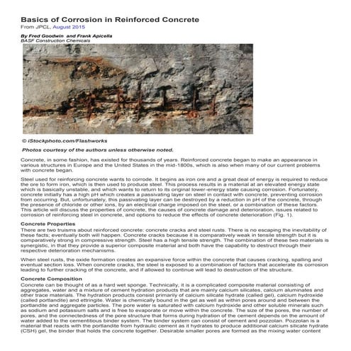 Corrosion in-reinforced-concrete-basf paper