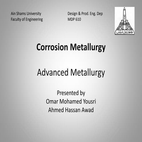 Corrosion metallurgy