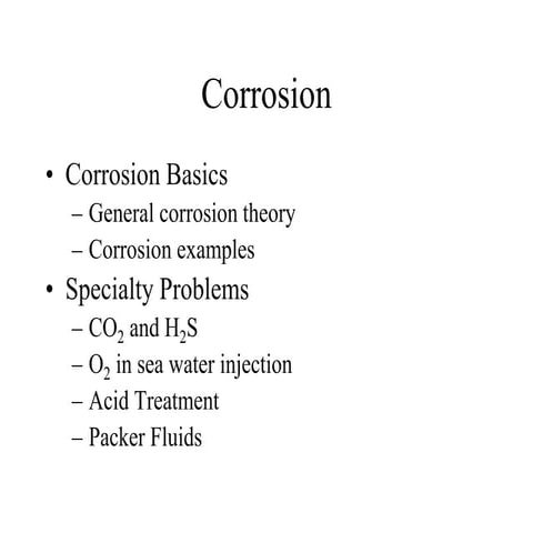 Corrosion basic