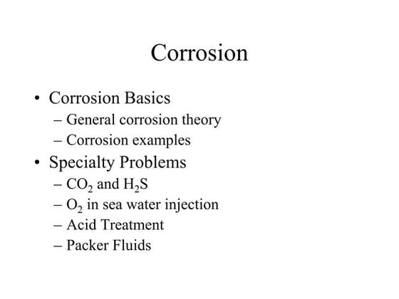 Corrosion presentation | PPT
