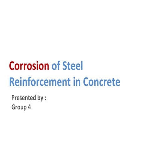 Corrosion of steel structure (group 4)