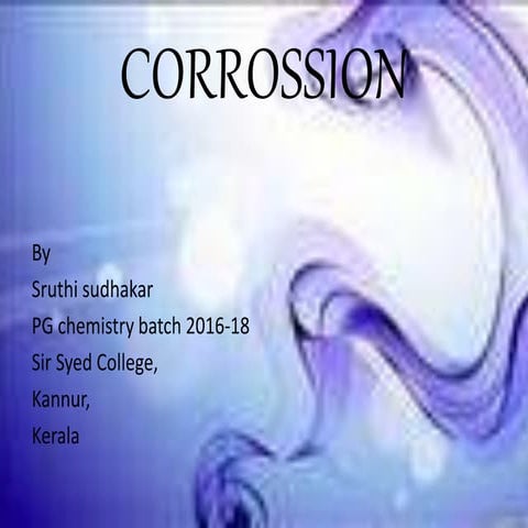 Corrossion focus on polarization