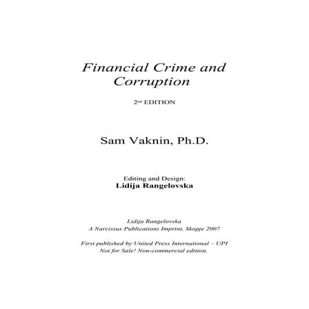 Corruption and Financial Crime