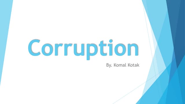 Corruption