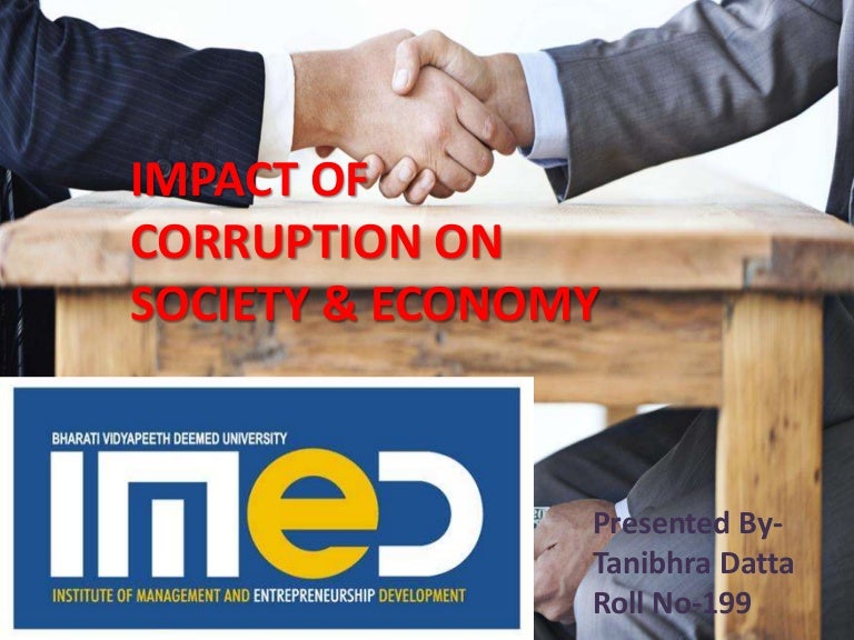 Impact of Corruption on Society & Economy