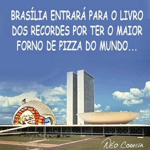 Charges of the Corruption in Brazil - Senator Renan Calheiros