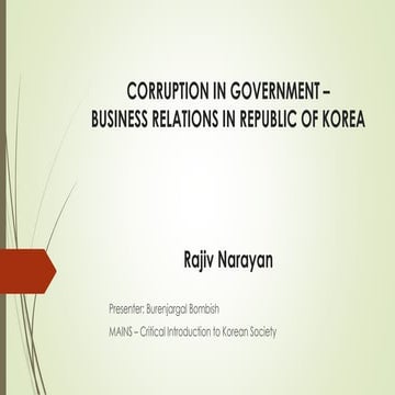 Corruption of Korea