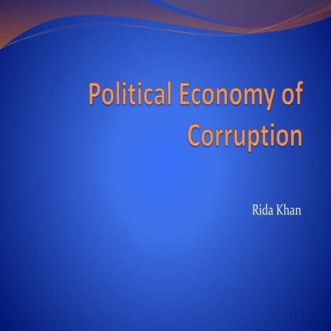 Corruption ppt | PPTX