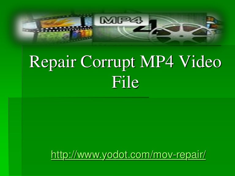 how to repair corrupted files video