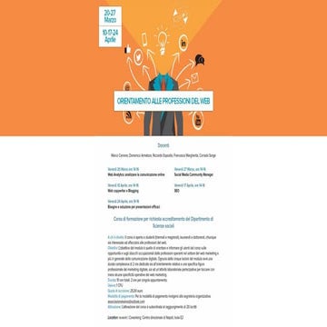 Orientamento alle professioni del web: il Web Analyst