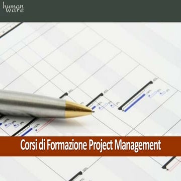 Corsi di formazione project management