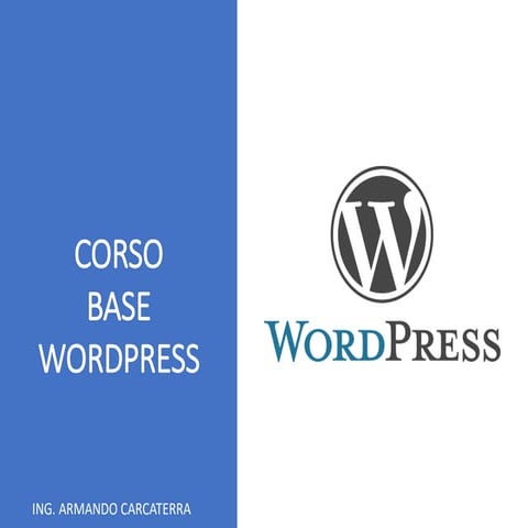 Corso Base Wordpress 1-21 | Panoramica (1 di 4)